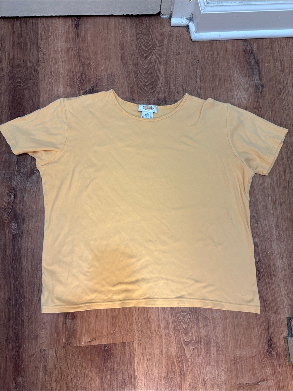 Talbots Orange Short Sleeve Crew Tee Size Medium